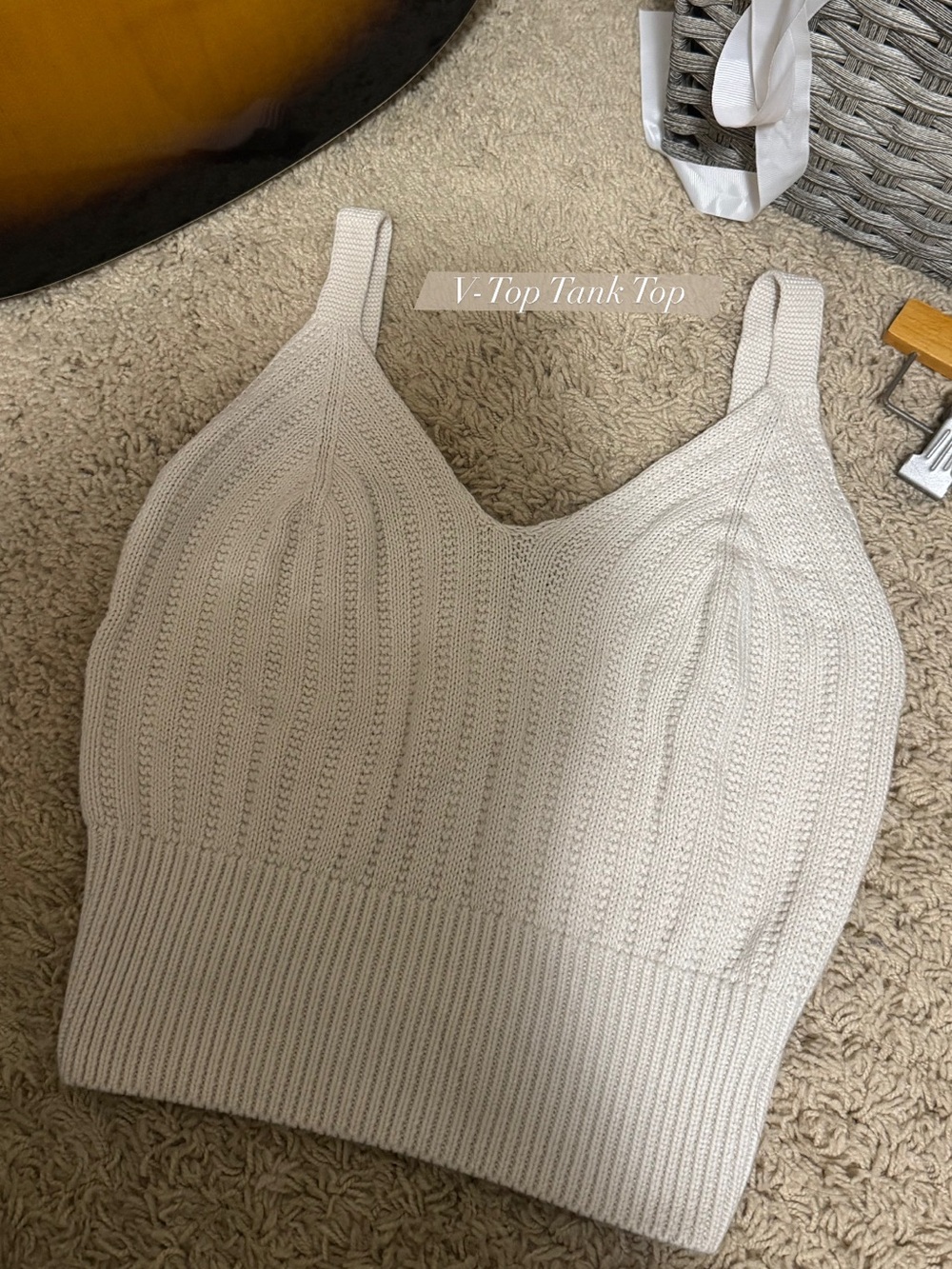 Knit V-Neck Tank Top